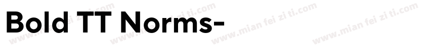 Bold TT Norms字体转换